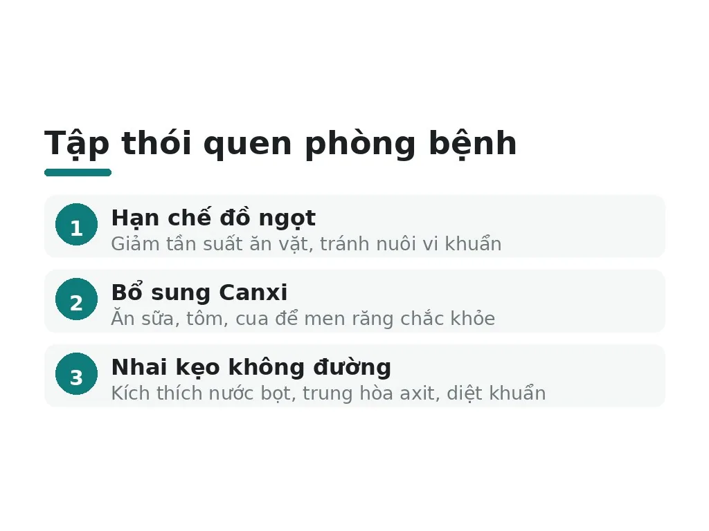 Chế độ ăn uống và tập thói quen phòng bệnh