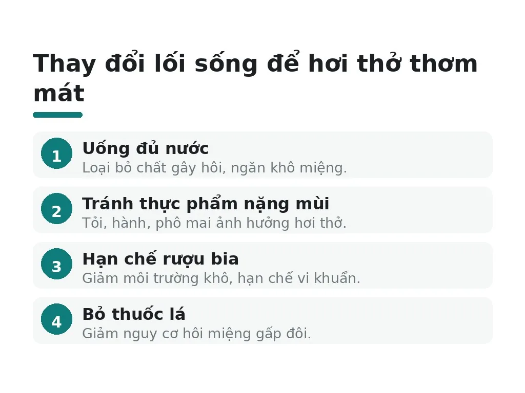 Lối sống và chế độ ăn hỗ trợ hiệu quả