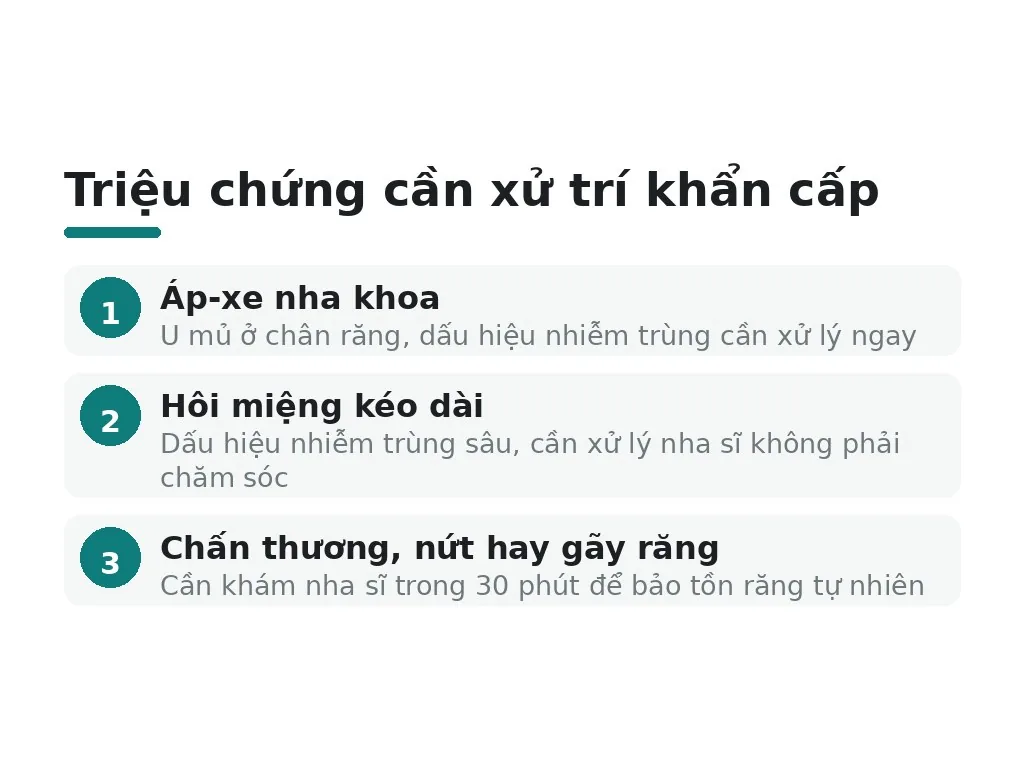 Triệu chứng nặng cần xử trí khẩn cấp
