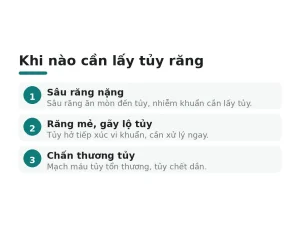 Khi nào cần lấy tủy răng