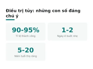 Điều trị tủy: những con số đáng chú ý