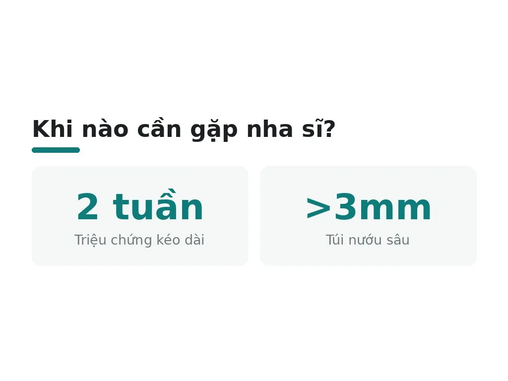 Khi nào cần khám bác sĩ? dấu hiệu cảnh báo?