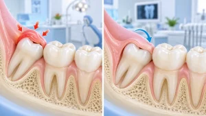 Viêm quanh thân răng và viêm lợi trùm khác nhau thế nào?