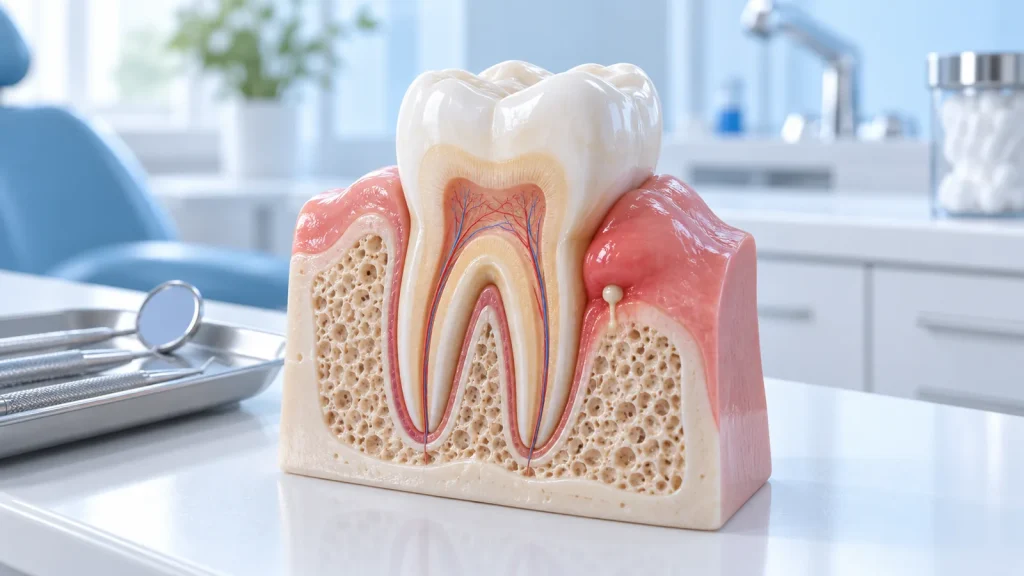 Chân răng chảy mủ không đau là bệnh gì: nguyên nhân và cách xử lý