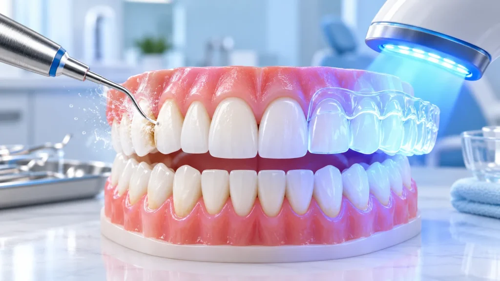 Nên cạo vôi trước hay tẩy trắng trước? Lý do chọn