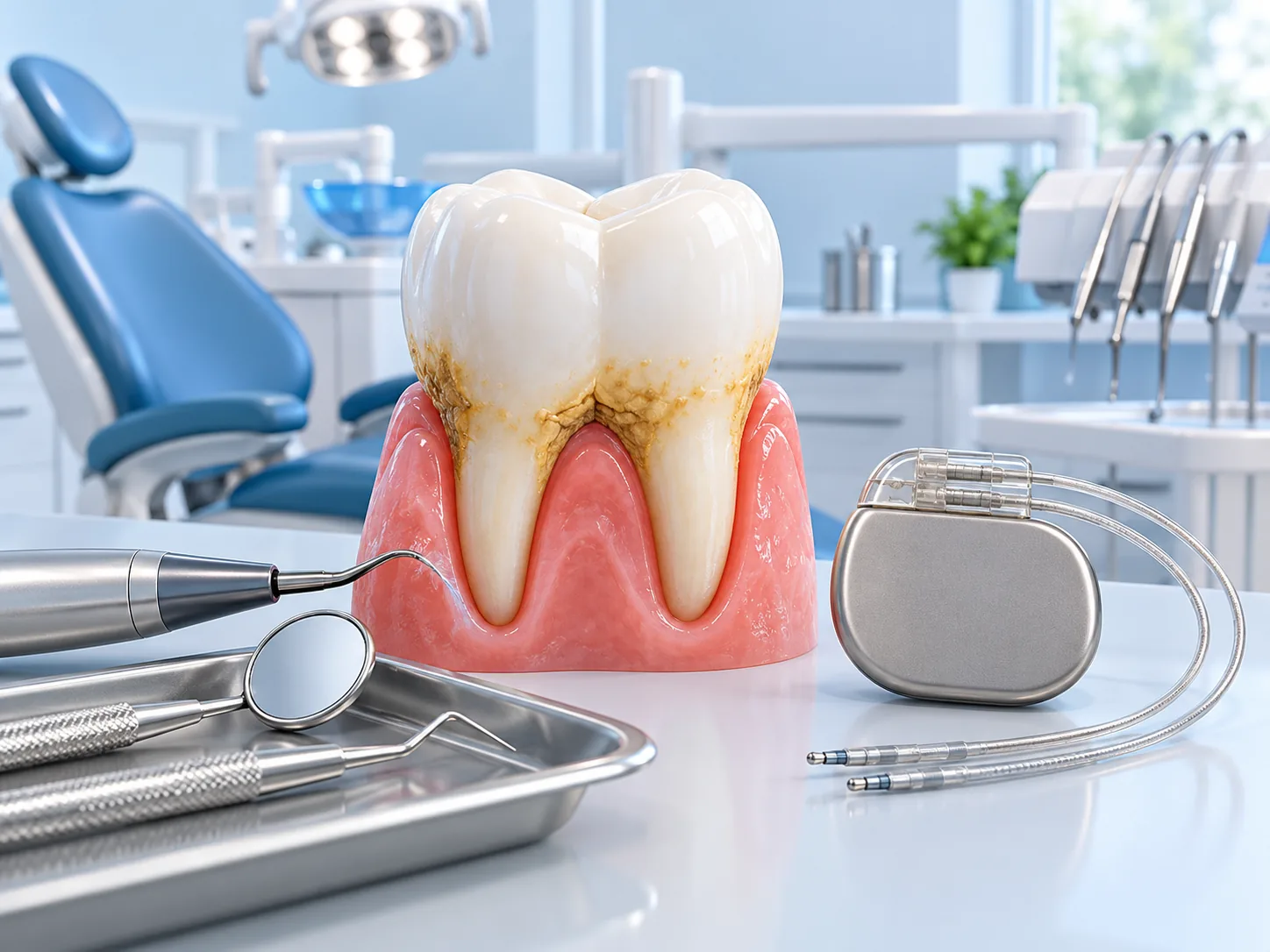 Người có máy tạo nhịp tim có cạo vôi răng được không?