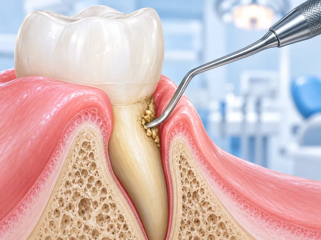 Cạo vôi răng dưới nướu là gì?