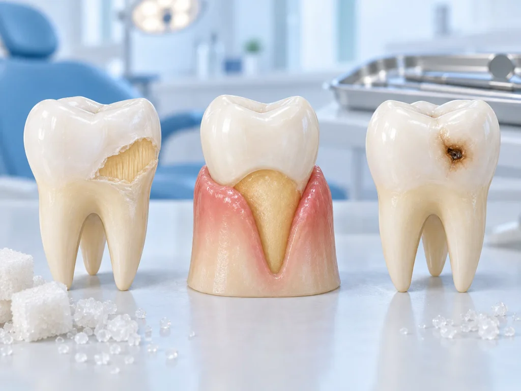 Những nguyên nhân phổ biến khiến răng bị ê buốt khi ăn đồ ngọt