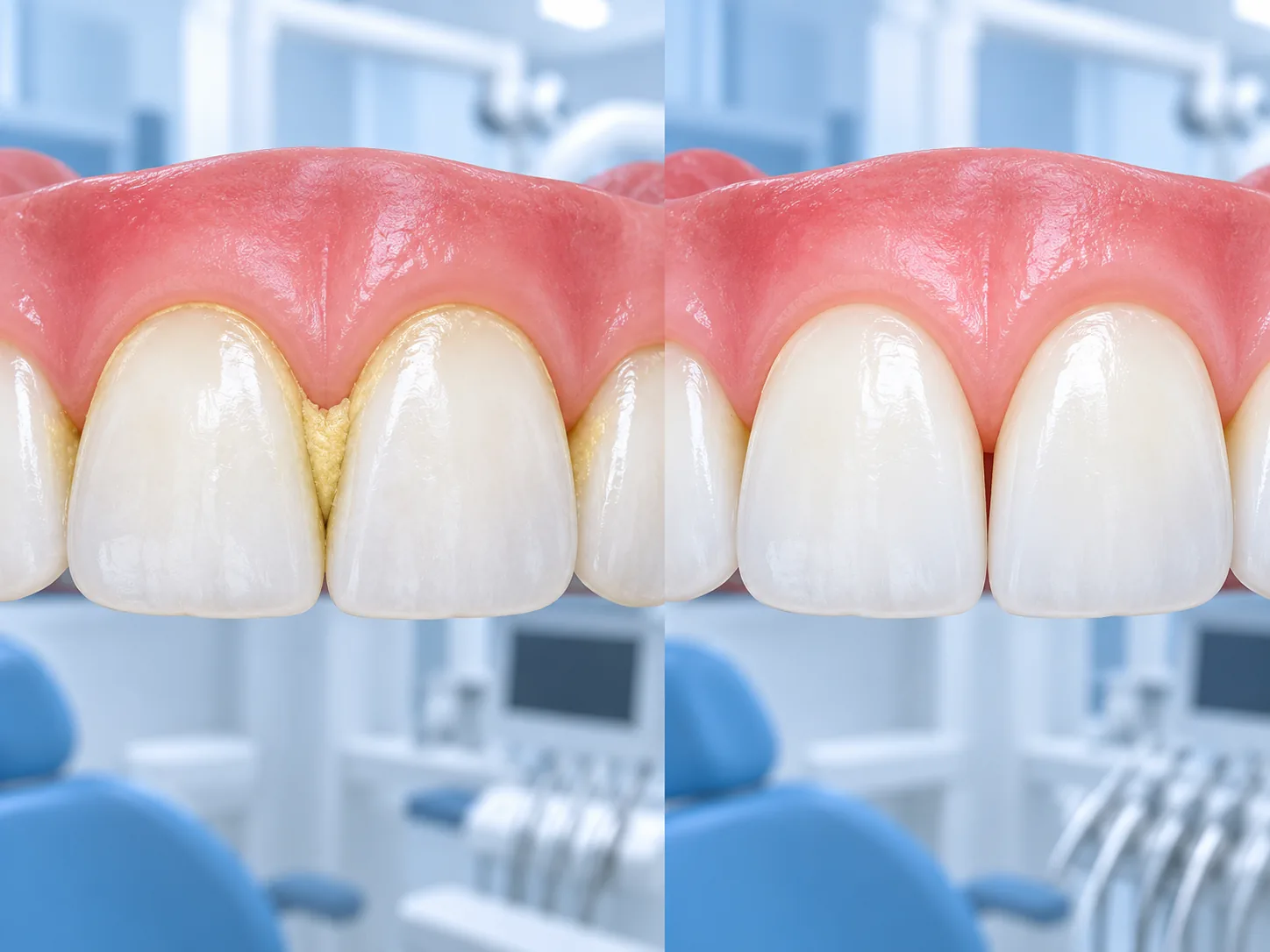 Vì sao sau khi cạo vôi răng, kẽ răng trông rộng hơn?