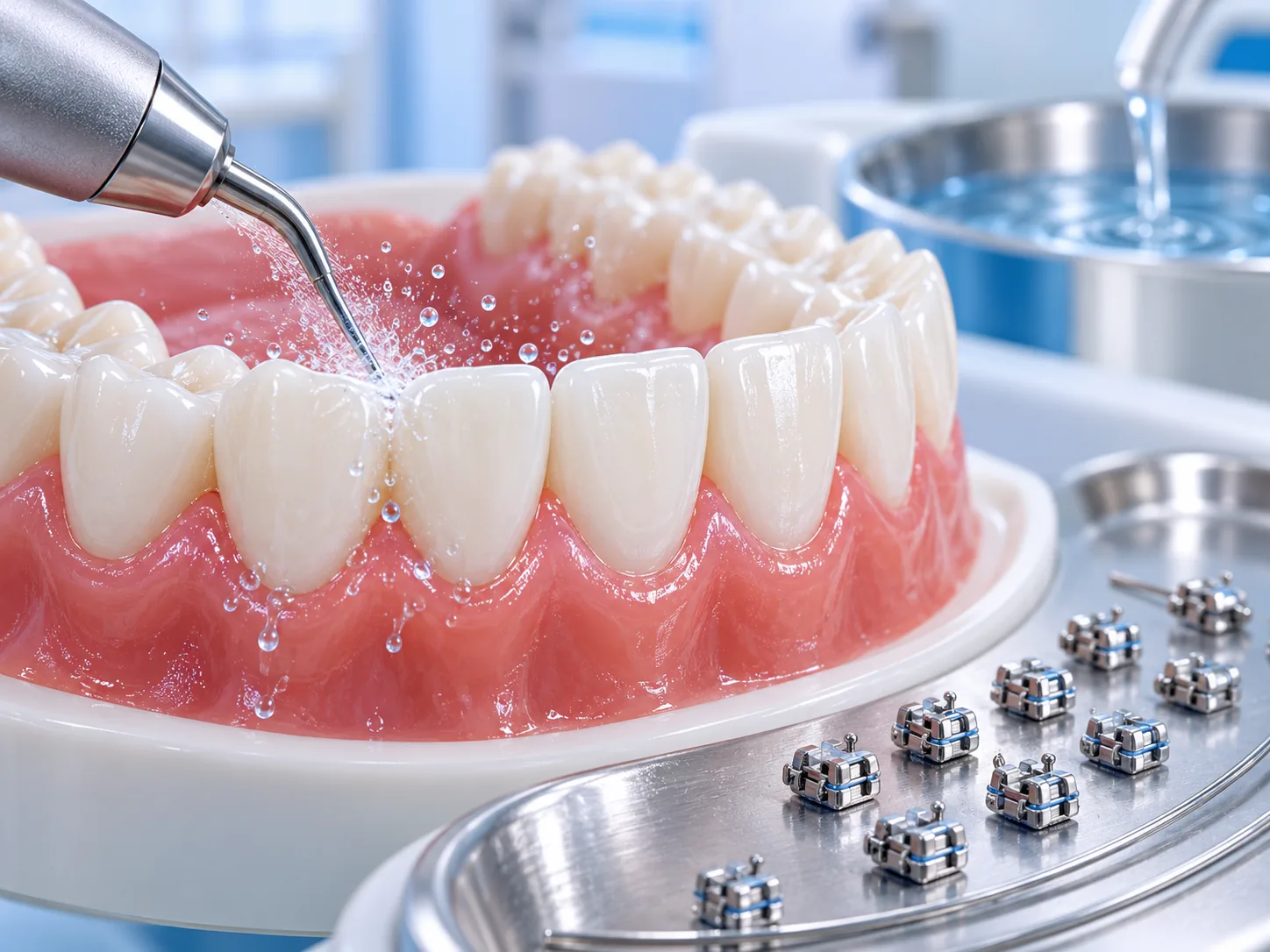 Vì sao nên làm sạch vôi răng trước khi gắn mắc cài?