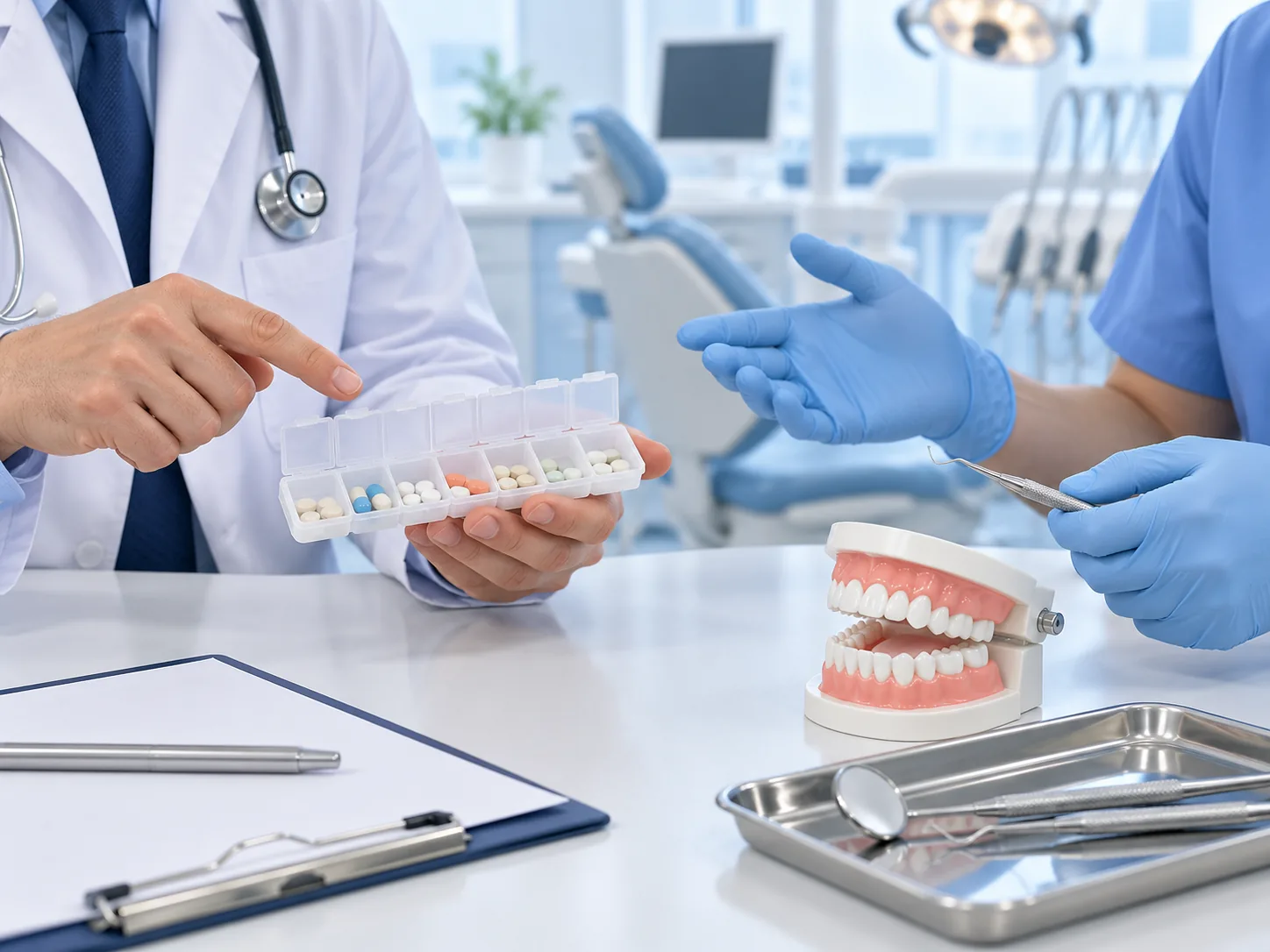 Có cần ngưng hoặc điều chỉnh thuốc chống đông trước khi cạo vôi không?