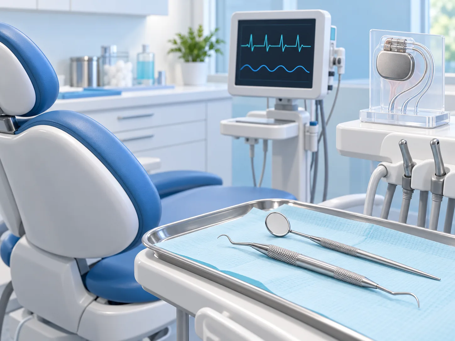 Quy trình cạo vôi an toàn cho người có máy tạo nhịp tại phòng nha như thế nào?