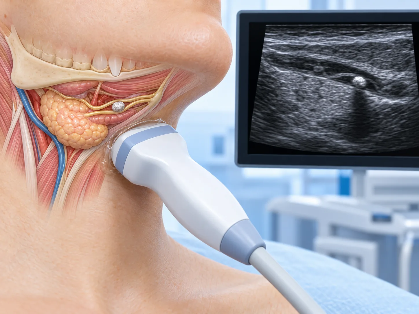 Làm sao để chẩn đoán sỏi tuyến dưới hàm?