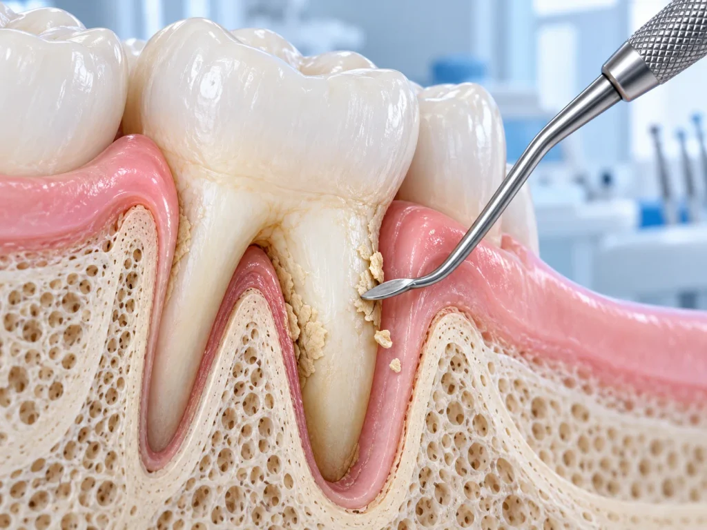 Cạo vôi răng dưới nướu